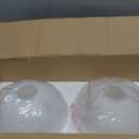 KoKo&Yukina 6 Inch 2 Pack Milk White Glass Globes Shade Frosted Replacement Glass Shades - 2.67" Fitter Opening - Lighting Fixture Replacement