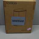 KSSKSS 2.6 Gallon Slim Bathroom Trash Can with Soft Close Lid, 10L Stainless Steel Garbage Can with Removable Liner Bucket, for Narrow Spaces,Bathroom, Bedroom (Silver)