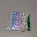 EZY DOSE Weekly AM/PM Pill Organizer, 7-Day Vitamin Container and Daily Medication Box with Large Pop-Out Compartments, 2 Times a Day Pill Holder, Blue and Purple Lids, Travel-Friendly Design