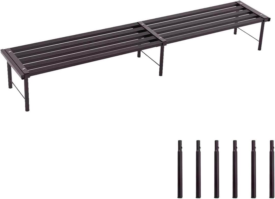 Metal Plant Stand, Rust-proof Aluminum Flower Pot Stand, Plants Display Stands Decoration Racks for Living Room Balconies and Gardens (120 Ebony)