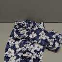 Zeagoo Womens Casual Dresses for Summer Short Sleeve Flare Midi Dress Loose Flowy Beach Sundress (Large, Deep Blue Flower)