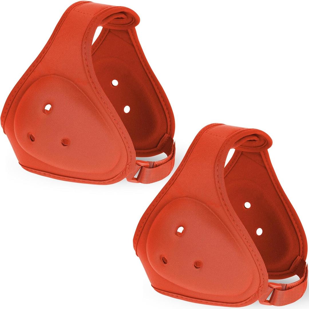 Jerify 2 Pcs Wrestling Headgear for Kids Youth Soft Grappling Headgear Wrestling Adjustable Ear Head Guard Protective(Orange) (Orange)