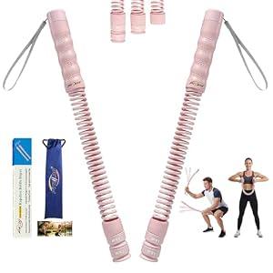Cordless Battle Ropes for Home Gym & Apartment-Portable Ropeless Battle Ropes with 3 Adjustable Resistance Levels for Strength Training, HIIT & Full Body Exercise Includes Workout Guide & Storage Bag