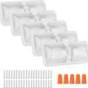 12V Led RV Ceiling 1100 Lumen Double Dome Light | RV Interior Lighting Fixture for RV Trailer Camper Truck Van Boat Car (5 Pack Natural White 4000-4500K)