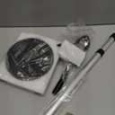 Erytlly Hair Dryer Stand Hands Free 360-Degree Rotating Adjustable Height Metal Hair Dryer Stand Blow Dryer Holder for Bathroom, Vanity, Makeup Room