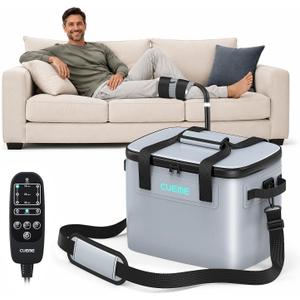 CUEME Cold Therapy Machine for Knee Replacement, 20 QT Ice Machine for Knee After Surgery, Programmable Timer Knee Ice Machine with Compression Pad, Cryotherapy Pain Relief for Shoulder/Hip/Ankle/Foot
