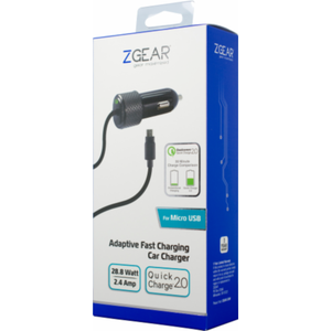 ZGEAR Fast Charge Car Charger For Apple Devices 12W 6 Feet