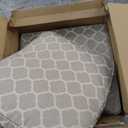 24x24 Inch Outdoor Deep Seat Cushions Set of 2,Thick High-Density Foam, Removable Cover with YKK Hidden Zipper,Water-Resistant UV-Resistant Polyester for Patio Furniture,Toffee Trellis