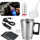 Headlight Restoration Car Headlight Lens Scratch Repair Polish Tool with 100 ml Restoration Liquid,Auto Headlight Vapor Renovation Kit with UV Block Coat to Remove Yellowing/Scratch/Haze/Oxidation