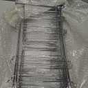 6 Pcs 18" W x 9" H Wire Shelf Divider Chrome Plated Steel Wire Rack Divider for Shelving Metal Accessories for Bathroom Kitchen Office Pantry Room Storage Organization, Silver