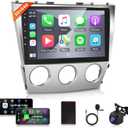 2+64G Android Car Radio Stereo for Toyota Camry 2006-2011 with Wireless Carplay Android Auto, 10.1'' Touch Screen Head Unit Bluetooth GPS Navigation Mirror Link WiFi FM/RDS EQ AHD Backup Camera SWC