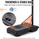 VEVOR Basketball Hoop, 28 32 44 48 54 Inchs PC Backboard, Height Adjustable, Basketball Portable Hoop & Goal, Regulation Basketball Hoop Outdoor, Teens, Adults, Basketball Court, Schools, Parks