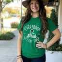 St Patricks Day Shirt Women Prone to Shenanigans and Malarkey Tshirts Shamrock Graphic Tee Tops (XL)