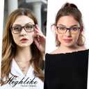 3 x Reading Glasses for Men Large Spring Hinge Readers Blue Light Blocking Computer Eyelgasses (S1, C3, 3 Black)