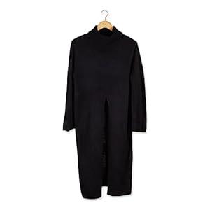 Hadley Wren Women's Knit/ Crochet Poncho Collection, Courtney Black, One Size