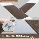 BEQHAUSE Dirt Trapper Door Mat 32" x 72", Doormat Non-Slip Entryway Rugs Washable, Dog Door Mat Stain Resistant and Absorbent Welcome Floor Mat for Front Back Door, Mud Wet Shoes & Paws, Light Brown