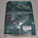 Men's Silky Satin Pajama Sets Mens Sleepwear Big and Tall Pajamas for Men Loungewear Summer Pjs Lounge Set M-5XL (Green)