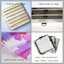 WELMECO Skull Wall Decor Gothic Room Decor Pictures Skull Art Painting Halloween Decoration 12"x16"x3 Pieces (Gold)