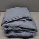 King Size 4 Piece Sheet Set - Comfy Breathable & Cooling Bed Sheets Set - Hotel Luxury Bedding for Women, Men, Kids, Teens, Boys & Girls - Deep Pockets, Soft & Wrinkle Free - Blue (Heathered Sheets)