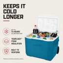 Coleman Chiller 60-Quart Rolling Cooler with Wheels, Blue
