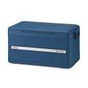 Coleman Snap 'N Go 55-Quart Collapsible Hard Cooler, Portable Hard-Sided Cooler with Waterproof Removable Liner, Space-Saving & Quick Set Up, 64 Hours Cold, Sapphire Blue
