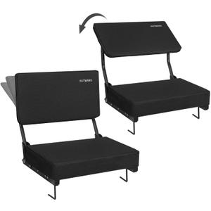 Swivel Backrest Stadium Seats,bleacher Chairs with Back and Cushion
Thick Cushion, Adjustable Backrest Stadium Seats with Back Support, Portable Stadium chairs for Sports Games with Carry Strap