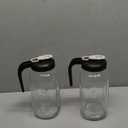 Set of 2, Glass Pitcher with Lid - 2 Quart Mason Jar Pitcher with Filter Lid, Wide Mouth Jar Leak-proof Water Jug, Heavy Duty Container for Water, Juice, Milk, Tea, Iced Coffee, and Drinks