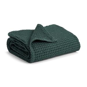 Simka Rose Waffle Baby Blanket Cotton Soft Breathable Swaddle Blanket for Nursery, Stroller & Crib Blanket - Receiving Blankets for Boys & Girls Gender Neutral Toddler Blanket (Hunter)