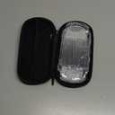 EVA Hard Storage Case for PSP 2000/3000, Portable Travel Carrying Bag with Transparent Protector Shell, Anti-Shock Interior, Wrist Strap & Double Zipper Design (Black)