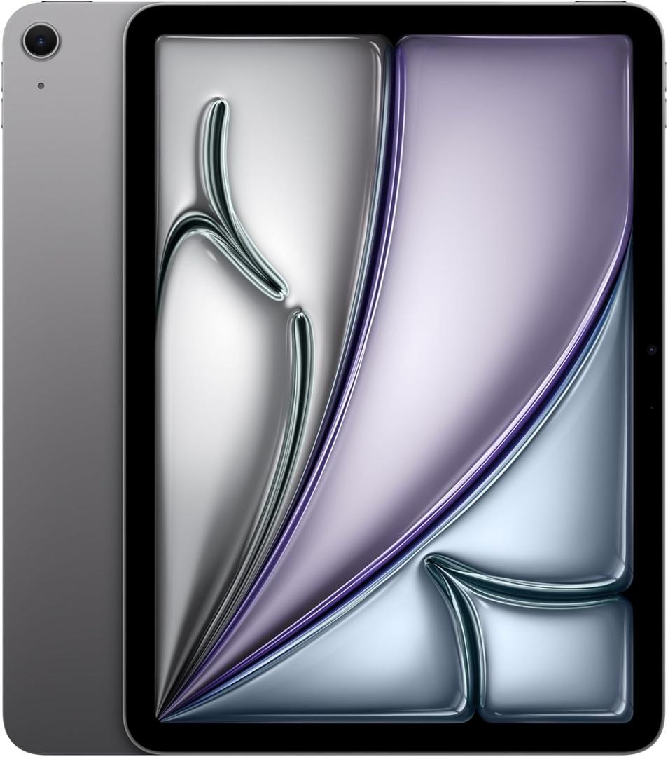 Apple iPad Air 11-inch with M3 chip Built for Apple Intelligence, Liquid Retina Display, 128GB, 12MP Front/Back Camera, Wi-Fi 6E, Touch ID, All-Day Battery Life  Space Gray