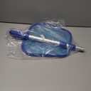 FibroPool Leaf Skimmer Net with 3 Foot Telescoping Pole  Adjustable 18" to 48" Aluminum Handle, Durable Fibromesh for Pools, Hot Tubs, and Small Ponds, 18" x 12" Leaf Rake