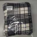 G Gradual Men's Flannel Jacket Fleece Sherpa Lined Hoodies Zip Up Plaid Shirt Warm Winter Jackets for Men with Zipper Pockets (Black, L)