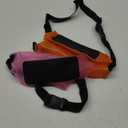 HEETA 2/3/4 Pack Waterproof Pouch with Waist Strap, Screen Touchable Dry Bag with Adjustable Belt for Phone Valuables for Kayaking, Swimming, Snorkeling, Boating, Fishing, Surfing & Beach (Orange & Pink)