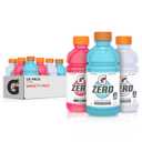 Gatorade G Zero Sports Drink, Glacier Freeze, Glacier Cherry, Berry Variety Pack, 12 Fl Oz (Pack of 18) (EXP 12/24/25)