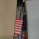 8 Pack Solar American Flag Pathway Lights with 8 Modes, Patriotic Pathway Lights, Red White Blue Waterproof LED Outdoor Yard Garden Decorations for 4th of July