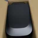 TIPGO Slim Bathroom Trash Can with Lid Soft Close, Step Pedal, 6 Liter / 1.6 Gallon Stainless Steel Trash Bin, Small Garbage Cans for Bedroom, Office, Kitchen (Matte Black)