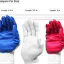 CBC Crown PREMIUM Non-Slip Multi-Purpose Red, Blue Latex Rubber Palm Coated Work Safety Gloves Garden Gloves