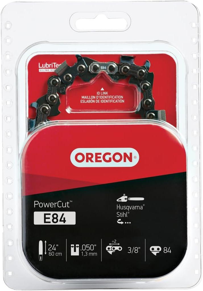 Oregon E84 Full Chisel Professional Chainsaw Chain for 24" Bar, 84 Drive Links, .050" Gauge, 3/8" Pitch, 72EXL, Fits Husqvarna, Stihl