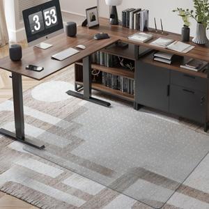 Azadx Chair Mat for Carpet 60"x 36" Large Chair Mats for Carpeted Floors, Office Chair Mats for Carpet Protector Floor Mat on Low Pile Carpets Easy Glide Rolling Desk Computer Chair Mat for Home