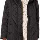 LONDON FOG womens Diamond Quilted Down Coat Size XL