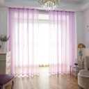 Purple Sheer Curtains 90 Inches Length 2 Panels Set Window Sheer Curtains Basic Rod Pocket for Bedroom Children Living Room Yard Kitchen