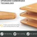 Bamboo Cutting Board Natural Non Toxic Chopping Wood Cutting Board With Juice Grooves Knife-Friendly Finish For Versatile Kitchen Use Ideal Charcuterie & Chopping Large Multi-Use New Home Must Haves (1pc: L (15"  10"))