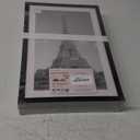 upsimples 11x17 Picture Frame Set of 5, Display Pictures 9x15 with Mat or 11 x 17 Without, Wall Gallery Poster Frames, Black