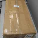 2 Pack Hanging Wall Planter Boxes 40" Large White Rectangular Flower Box with Window Bracket Self Watering System Railing Planter Outdoor Plant Pot Container Deck Rail Fence Balcony