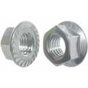 25 Qty 7/16-14 Zinc Plated Serrated Flange Hex Lock Nuts (BCP272)