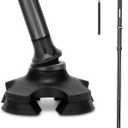 REHAND Walking Cane for Men & Women - Foldable, Adjustable, Lightweight, Self Standing Pivot Walking Cane, Soft Handle Grip, with Travel Bag, Walking Sticks for Seniors & Adults (Black)