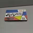 alchilalart Acrylic Paint Markers, 24 Color Fine Tip Permanent Acrylic Paint Pens For Rock Painting, Canvas, Wood, Glass, Ceramic, Fabric, Plastic, Egg, Scrapbook, Art Painting Supplies Kit