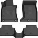 Cartist Floor Mats Compatible with Genesis G70 RWD 2019-2025 Accessories (Not fit AWD) All Weather Floor Liner 2 Rows Carpet Protection 3D TPE Odorless