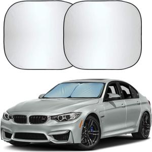 Autovir Car Windshield Sun Shade Foldable | Front Windshield Shade for Sun, Heat and UV Rays | Sunshade for Car Front Window and Interior Sun Protection | Medium (28 x 31 inches)