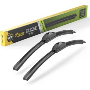 Raidbee 20 inch Silicone Windshield Wiper blades 2 pack Replacement for Ford F150 F-150 F250 F350 F-Series 2008-1999 Expedition 2006-1999 Explorer 2010-2005 Mustang 04-99 +More Silicone Wiper Blades